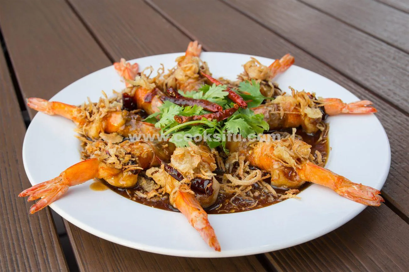 Deep Fried Shrimp with Tamarind Sauce