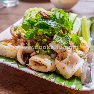 Hot and Spicy Squid Salad