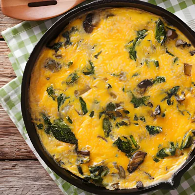 Mushroom Spinach Frittata