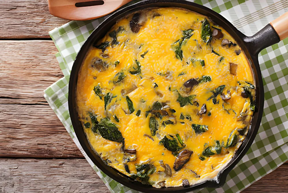 Mushroom Spinach Frittata – The Best Egg Frittata Recipe