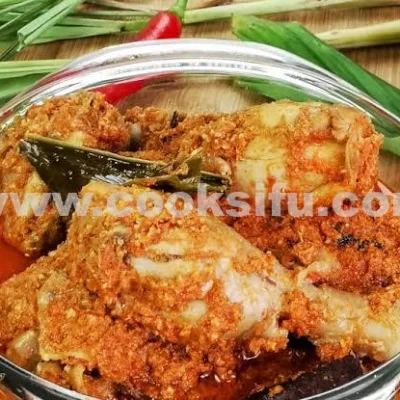 Chicken rendang without coconut milk