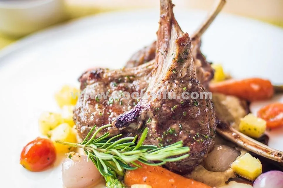 Grilled Lamb Chop With Mustard Sauce