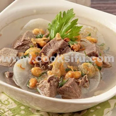 Soto Bandung (meat soup form Indonesia)