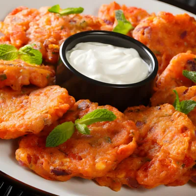 Greek Tomato Fritters - Tomatokeftedes