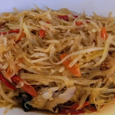 Raw Papaya Stir Fry
