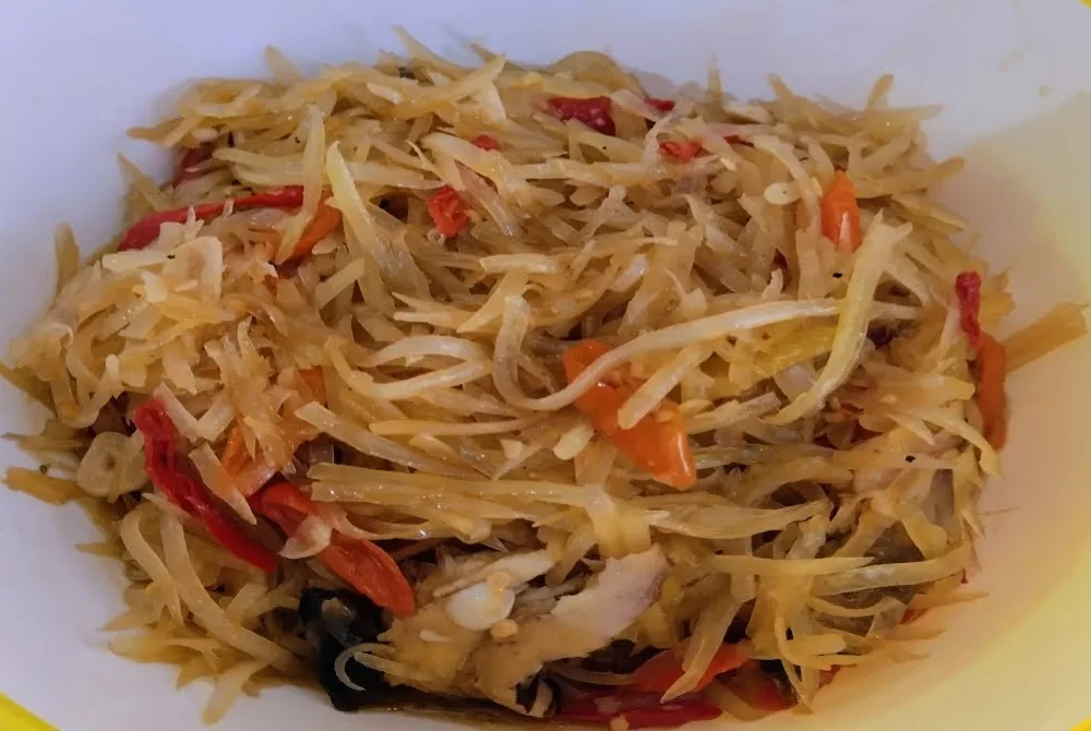Raw Papaya Stir Fry