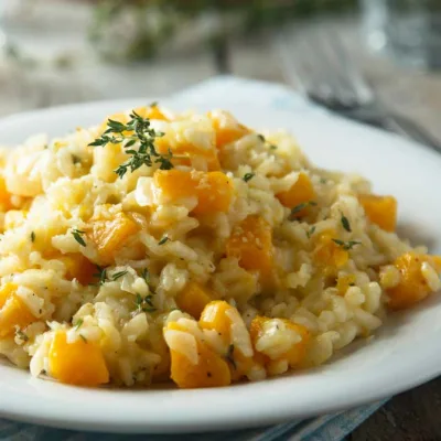 baked pumpkin risotto