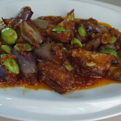 sambal eggplant and bitter bean