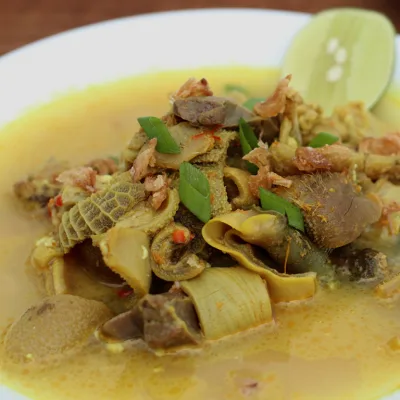 Indonesian Beef Tripe Soup (Sop Babat)