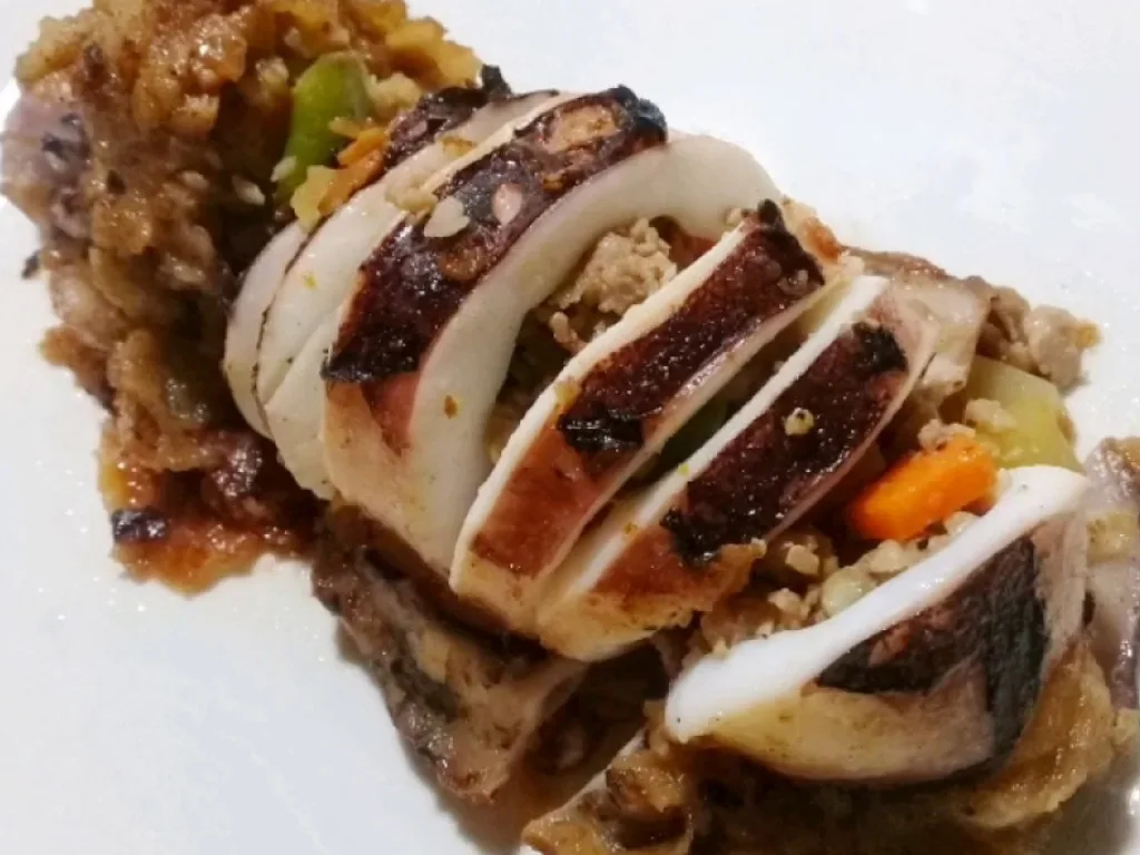 Grilled Stuffed Squid